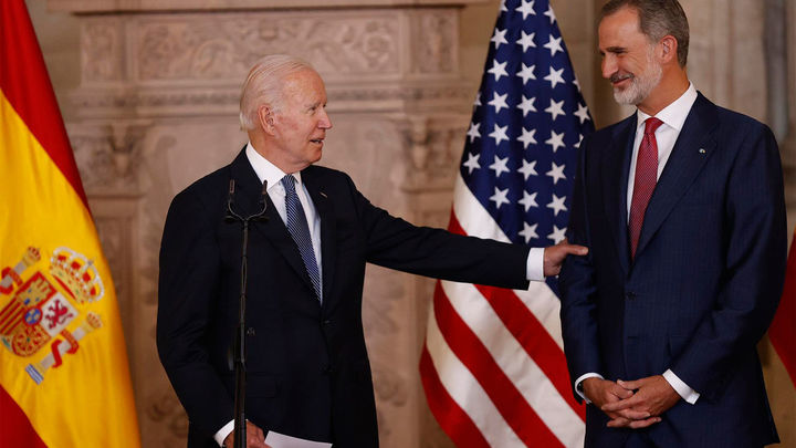 El preesidente  Biden y el rey Felipe VI / EFE