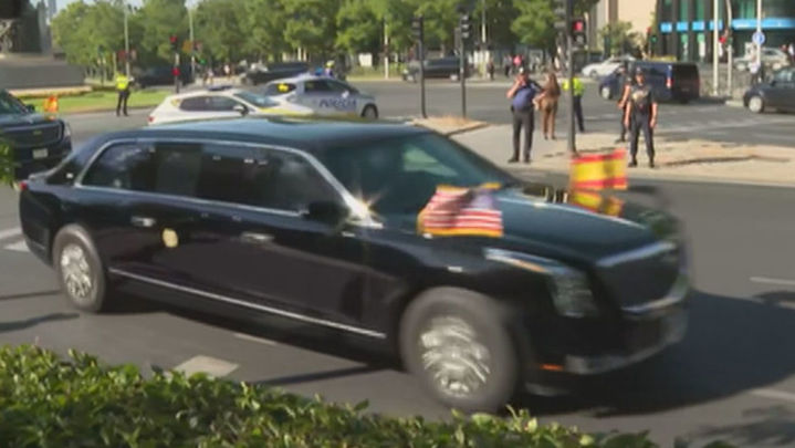 Comitiva de Joe Biden / TELEMADRID