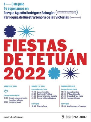 Fiestas en el Distrito de Tetuán / JMD TETUÁN