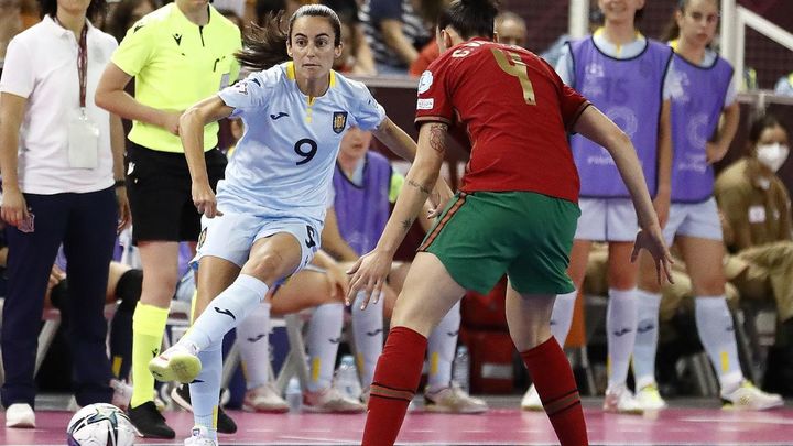 Final de la Eurocopa de fútbol sala femenino entre las selecciones de España y Portugal / EFE