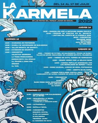 Programa de las fiestas de 'La Karmela' / TELEMADRID