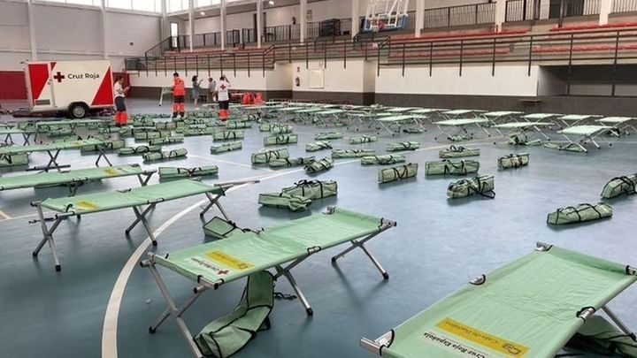Albergue habilitado por Cruz Roja / EUROPA PRESS