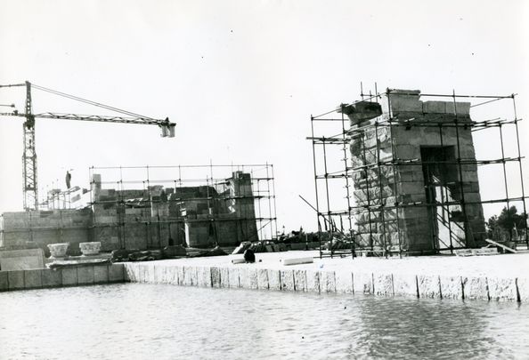 Obras de reconstrucción del templo en 1971 / JUAN JIMÉNEZ SALMERÓN / MEMORIA DE MADRID