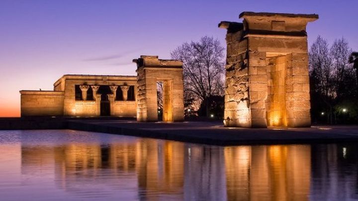 Atardecer en el Templo de Debod / TELEMADRID