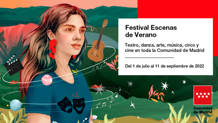 Cartel del Festival Escenas de Verano de la Comunidad de Madrid 2022 / Telemadrid.es