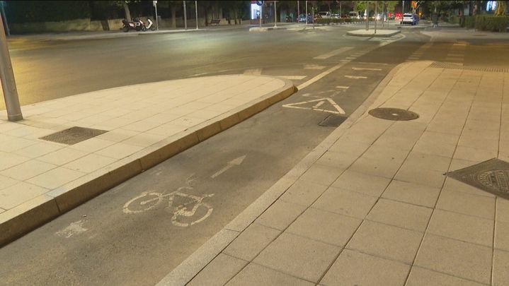 Carril bici de Moratalaz donde fue atropellado Alberto / REDACCIÓN
