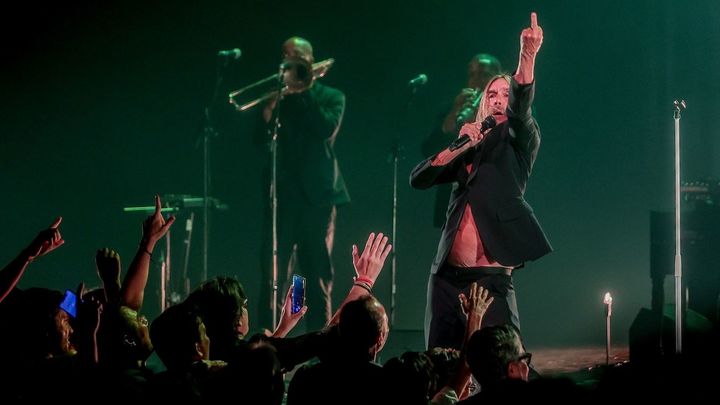 El cantante de rock Iggy Pop durante su actuación en el Teatro Real / EUROPA PRESS