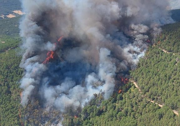 Incendiod e Ávila / TWITTER