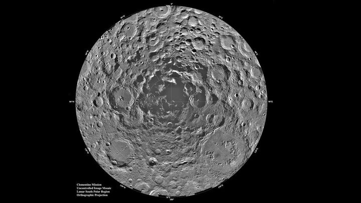 Polo sur lunar / NASA