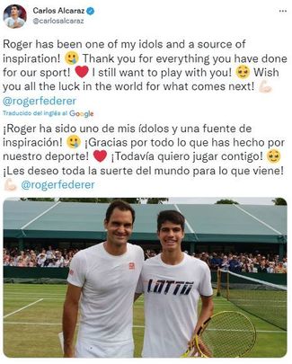 Tuit de Alcaraz / TWITTER