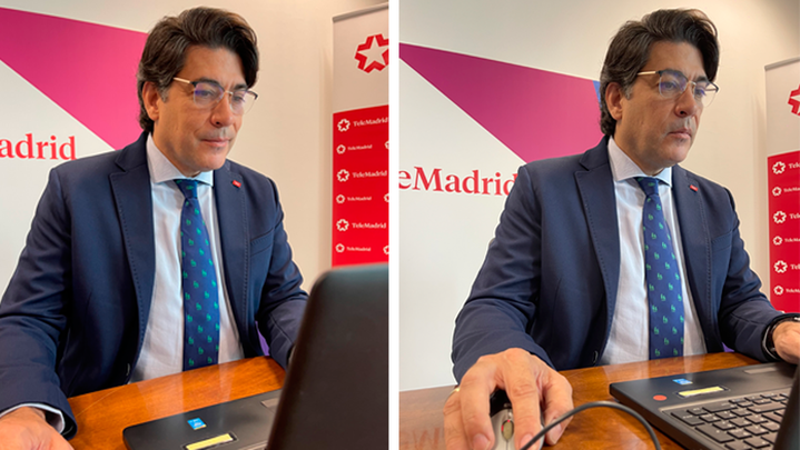 David Perez durante un momento del Encuentro Digital / Telemadrid