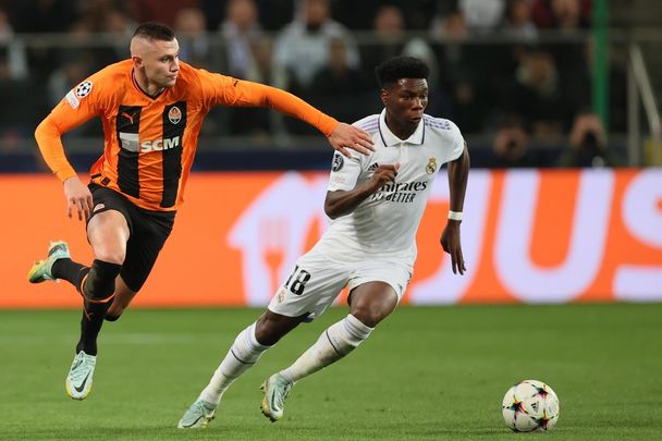 Tchouameni ante el Shakhtar / EFE