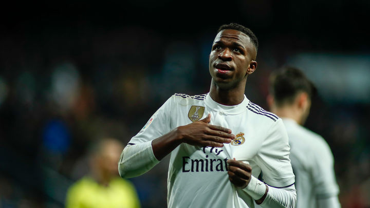 Vinicius celebra un gol frente al Barcelona / EUROPA PRESS