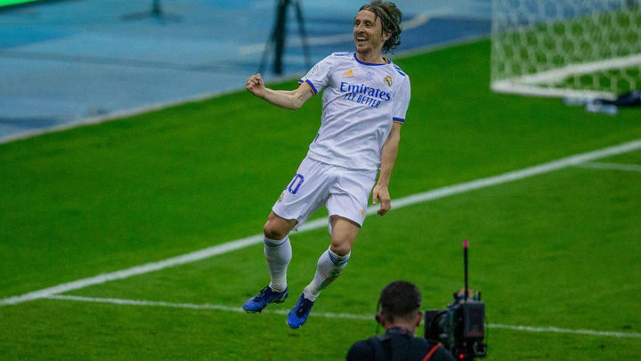 Modric celebrando un gol / EUROPA PRESS