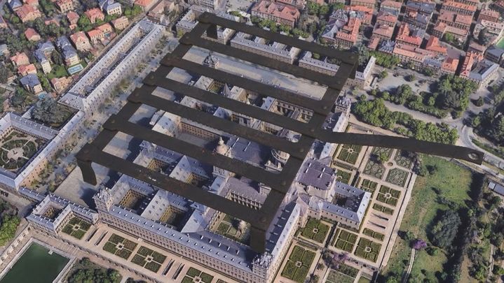 Monasterio con forma de 'parrilla' / TELEMADRID