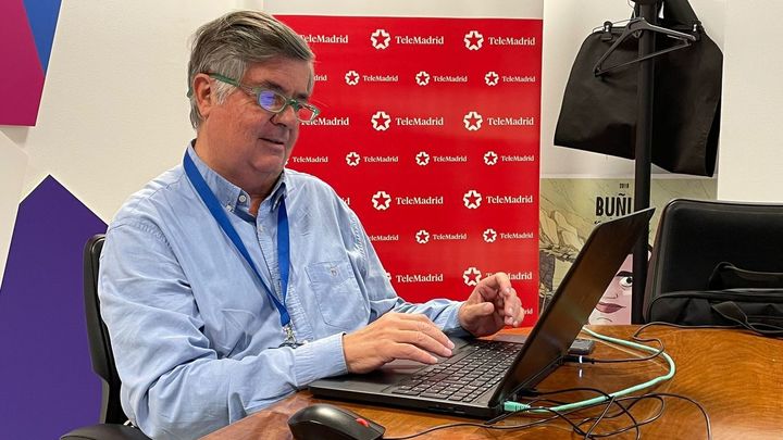 Francisco del Río durante un momento del Encuentro / Telemadrid