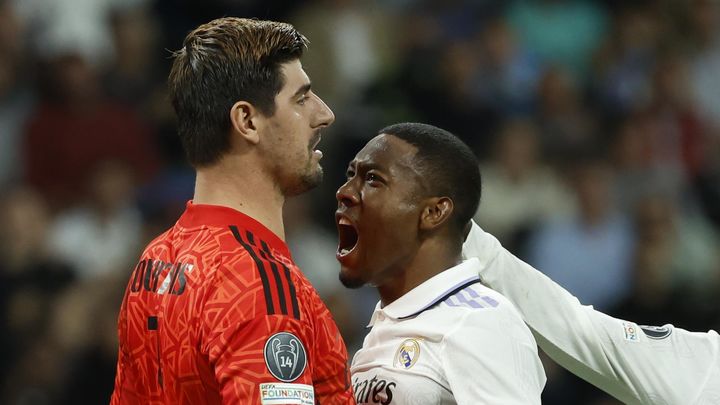 Courtois y Alaba / EFE