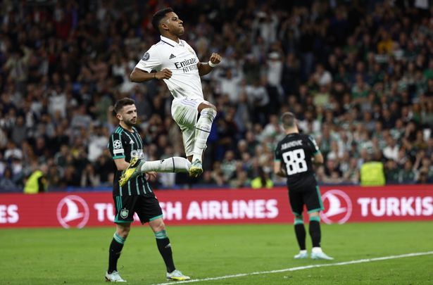 Rodrygo ante el Celtic / EFE
