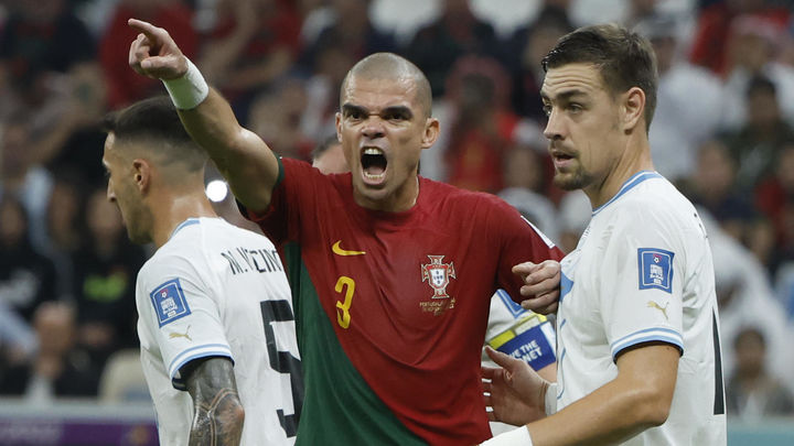 Pepe ante Uruguay / EFE