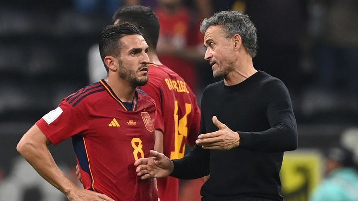 Koke y Luis Enrique / EFE