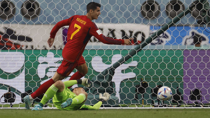 Álvaro Morata marca a Japón / EFE