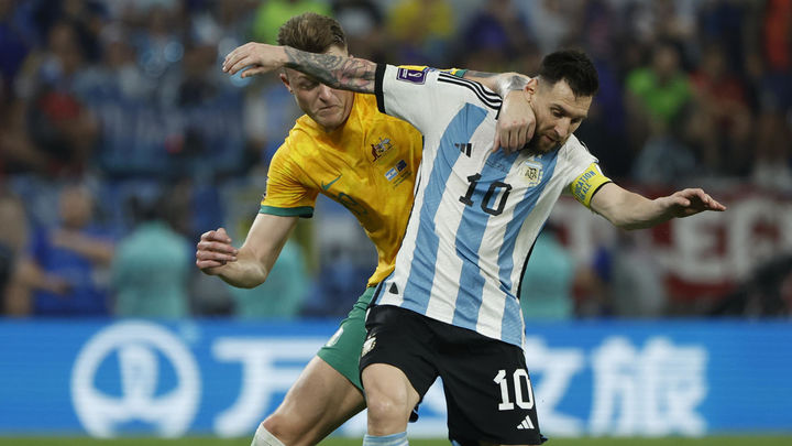 Messi ante Australia / EFE