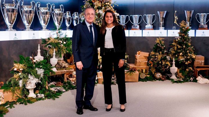 Florentino Pérez y Kenti Robles / REAL MADRID