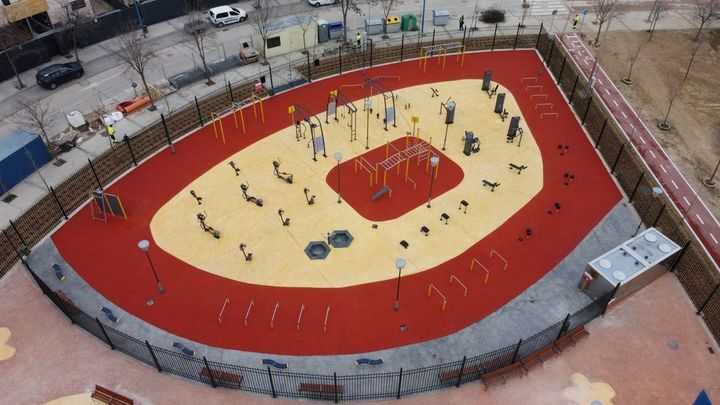 Vista de la zona deportiva y su equipamiento / AYTO LEGANÉS