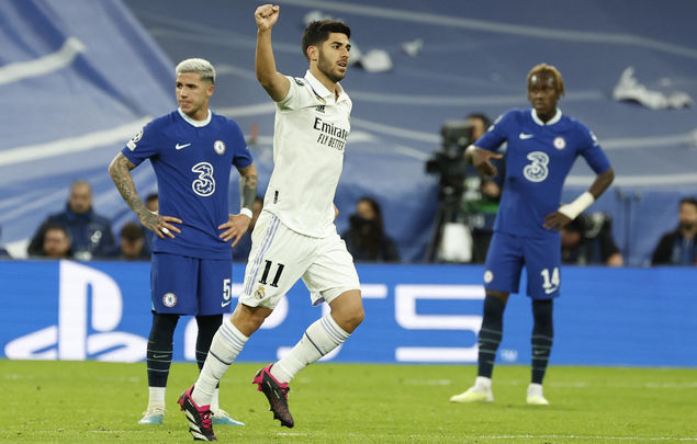Marco Asensio ante el Chelsea / EFE
