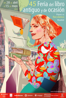Cartel de la 45ª Feria del libro antiguo y de ocasión / TELEMADRID