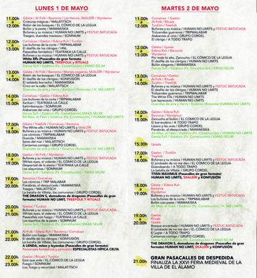 Programación / AYUNTAMIENTO DE EL ALAMO