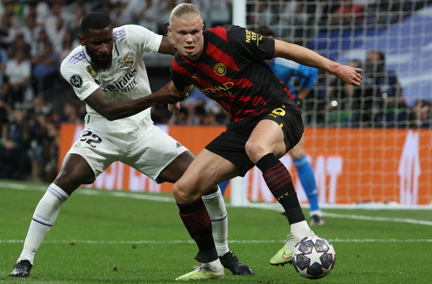 Rudiger y Haaland / EFE