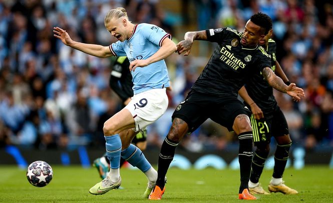 Haaland y Militao / EFE