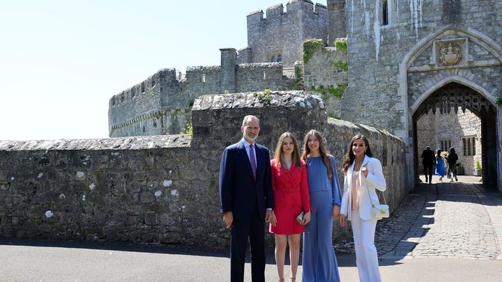 Leonor con su familia en Gales / CASA REAL