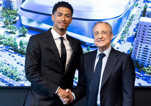 Bellingham y Florentino Pérez / REAL MADRID