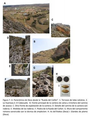 Imágenes de varias localizaciones en el yacimiento romano / UPM