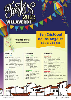 Cartel de las Fiestas San Cristobal / Distrito de Villaverde