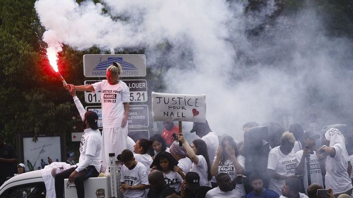 Marcha en Nanterre por el chico muerto por disparos de la policía en un control / EUROPA PRESS
