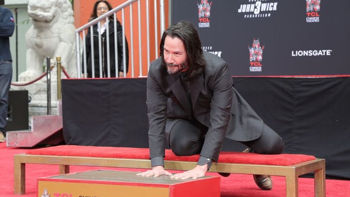 Keanu Reeves durante la entrega de su Estrella en el Paseo de la Fama de Hollywood / Europa Press