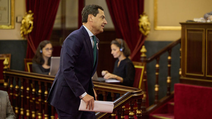 Juanma Moreno, Presidente de Andalucía, en el Senado / EUROPA PRESS
