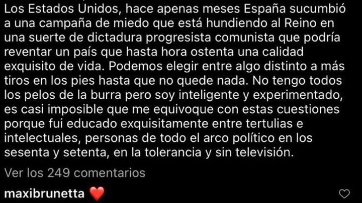 Instagram Andrés Calamaro / REDES SOCIALES