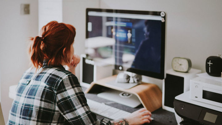 Una mujer en teletrabajo / ARCHIVO