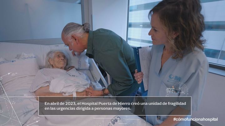 Mathilde, paciente del hospital puerta de hierro / TELEMADRID