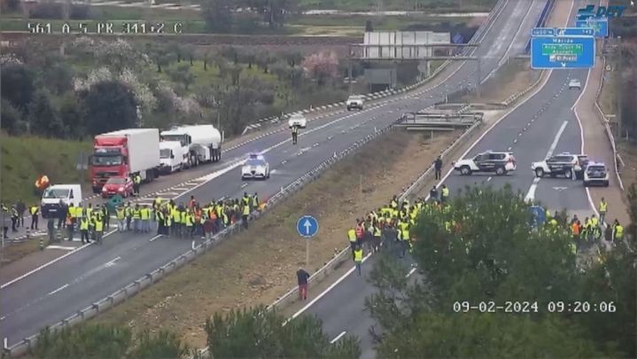 corte en la a-5 / TELEMADRID