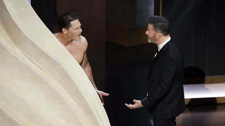 John Cena con Jimmy Kimmel / EFE