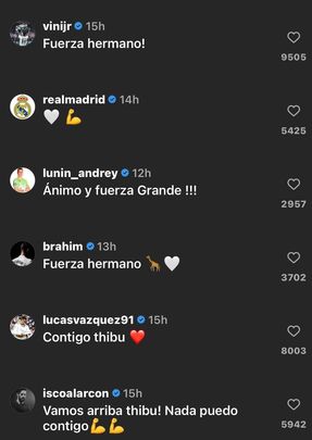 Comentarios de IG / @THIBAUTCOURTOIS