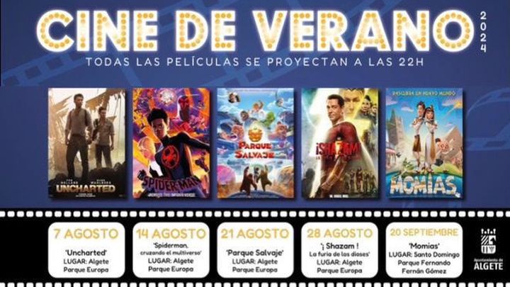 Cartel cine de verano de Algete / Ayuntamiento de Algete
