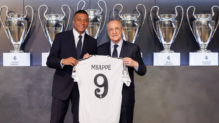 Mbappé y Florentino Pérez / REAL MADRID