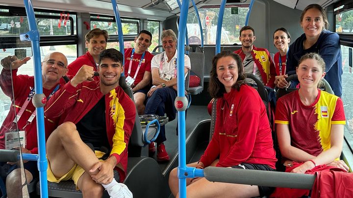 Equipo español de tenis olímpico / @RFETenis