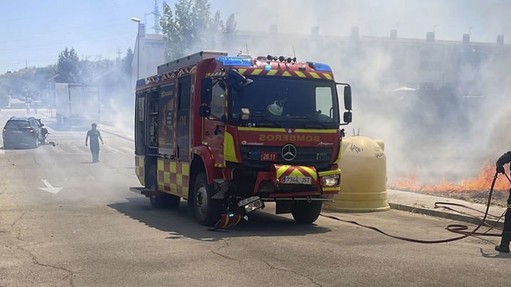 Camión de Bomberos siniestrado / @ÓscarBForestal